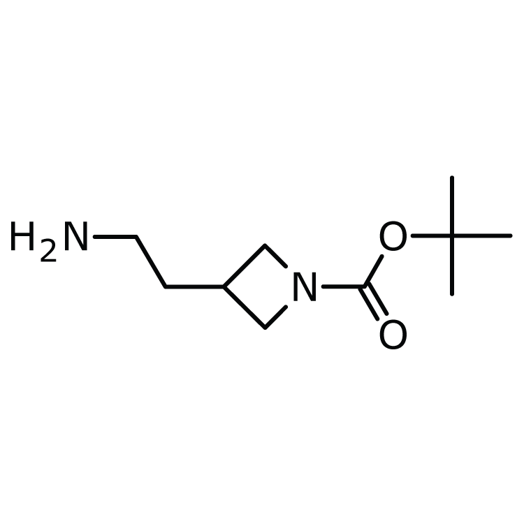 Structure of 898271-20-0 | tert-Butyl 3-(2-aminoethyl)azetidine-1-carboxylate
