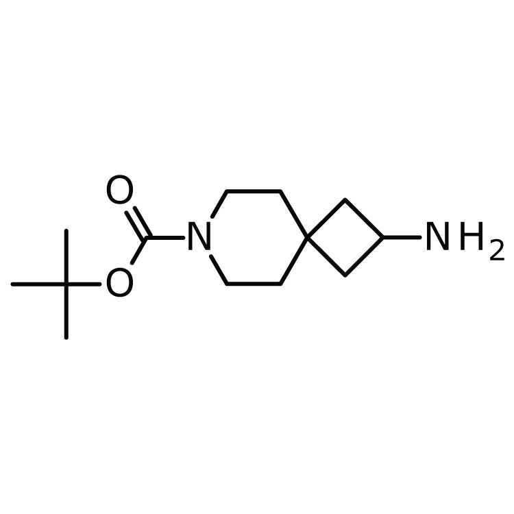Structure of 1239319-82-4 | 2-Amino-7-azaspiro[3.5]nonane-7-carboxylic acid tert-butyl ester