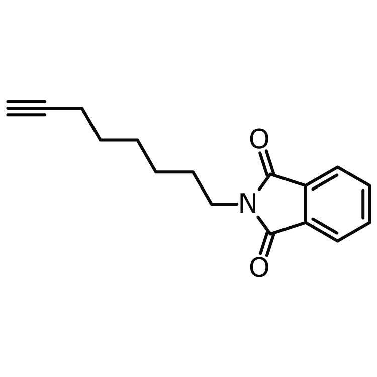 Structure of 17170-26-2 | 2-(7-Octyn-1-yl)-1H-isoindole-1,3-dione