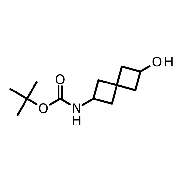 Structure of 1000933-99-2 | (6-Hydroxyspiro[3.3]hept-2-yl)carbamic acid tert-butyl ester