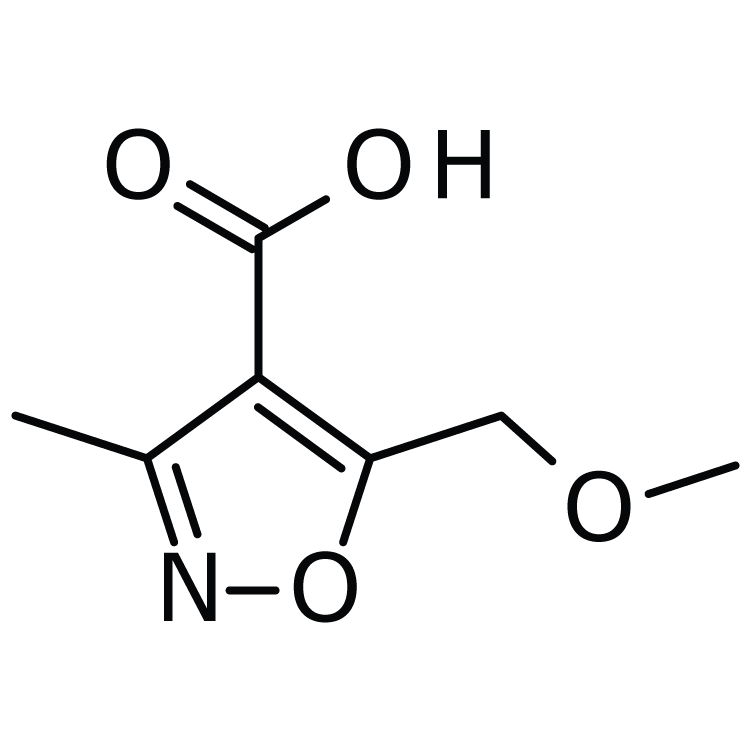 Structure of 1108712-47-5 | 5-(Methoxymethyl)-3-methylisoxazole-4-carboxylic acid