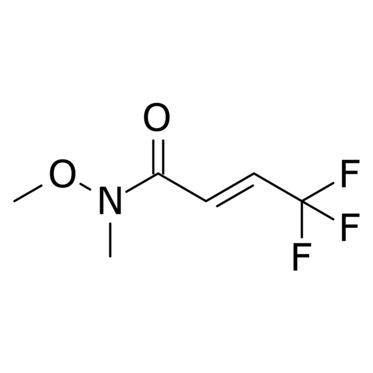Structure of 1172603-97-2 | (2E)-4,4,4-Trifluoro-N-methoxy-N-methyl-2-butenamide