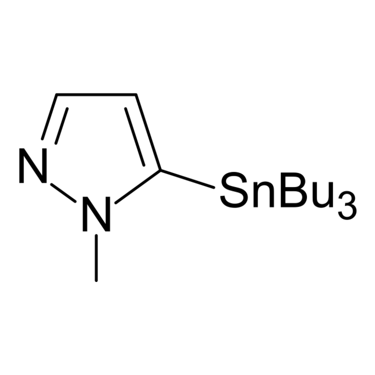 Structure of 170682-50-5 | 1-Methyl-5-(tributylstannyl)-1H-pyrazole