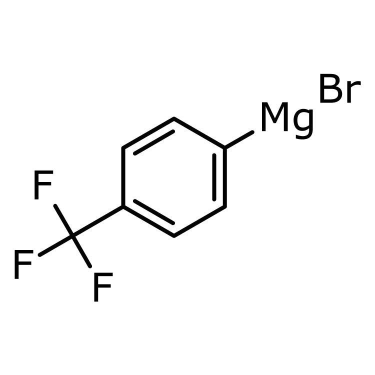 Structure of 402-51-7 | (4-(Trifluoromethyl)phenyl)magnesium bromide, 0.25 M in THF