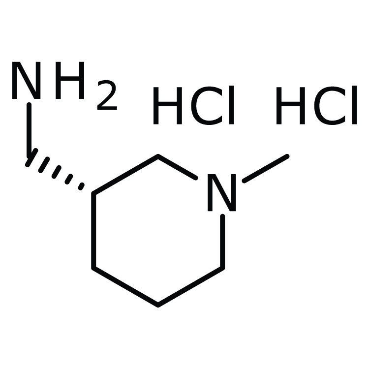 Structure of 1400744-18-4 | (R)-1-Methyl-3-aminomethyl-piperidine dihydrochloride