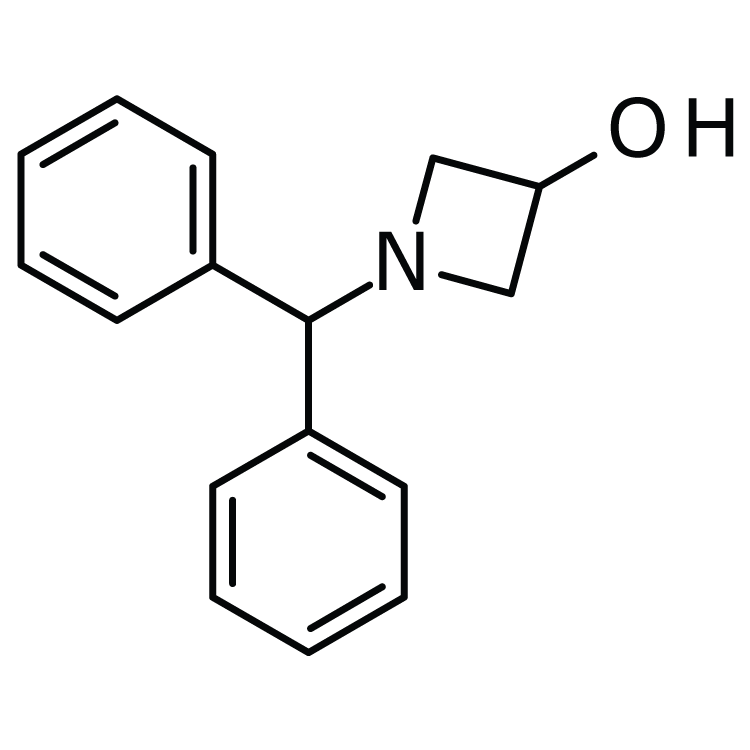Structure of 18621-17-5 | 1-Diphenylmethyl-3-hydroxyazetidine