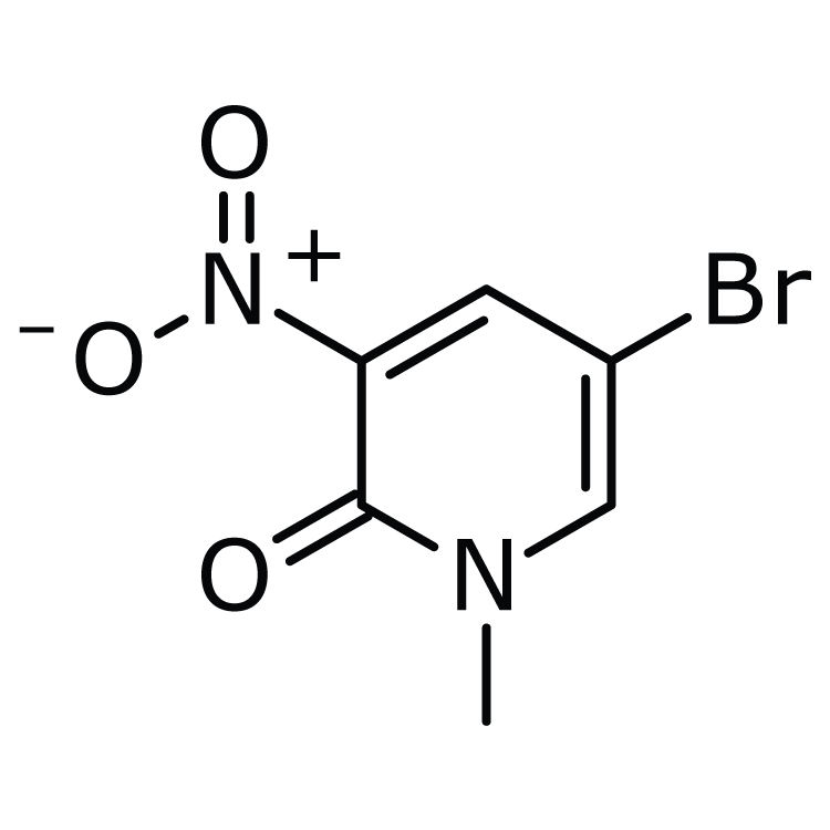 Structure of 153888-45-0 | 5-Bromo-1-methyl-3-nitropyridin-2(1H)-one