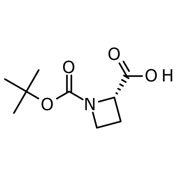 Structure of 51077-14-6 | (S)-1-BOC-Azetidine-2-carboxylic acid
