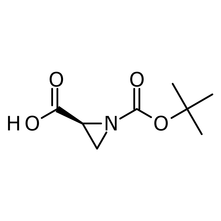 Structure of 1315000-92-0 | (2S)-1-Boc-aziridine-2-carboxylic acid