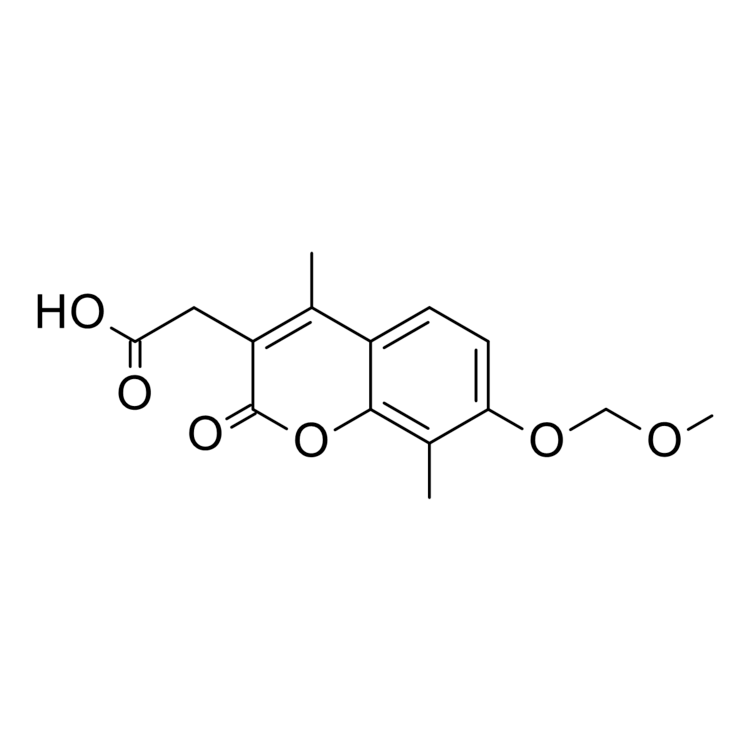 Structure of 2379553-85-0 | 2-(7-(methoxymethoxy)-4,8-dimethyl-2-oxo-2H-chromen-3-yl)acetic acid