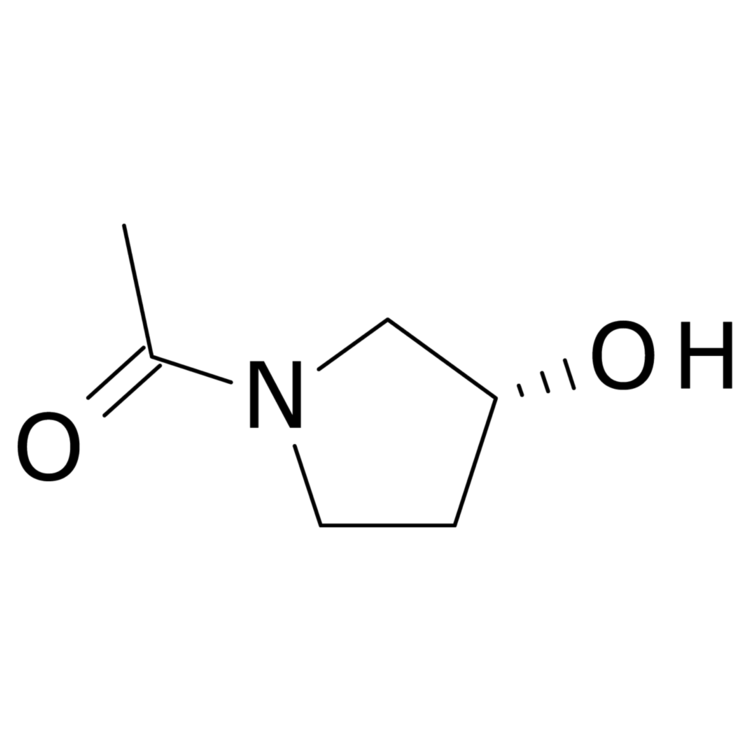 Structure of 916733-17-0 | (R)-1-Acetyl-3-hydroxypyrrolidine
