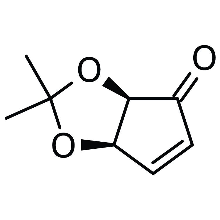 Structure of 115509-13-2 | (3aR,6aR)-3a,6a-dihydro-2,2-dimethyl-4H-cyclopenta-1,3-dioxol-4-one