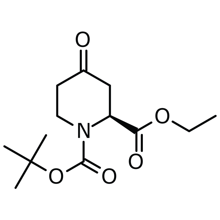 Structure of 180854-44-8 | (S)-1-Boc-4-oxo-piperidine-2-carboxylic acid methyl ester