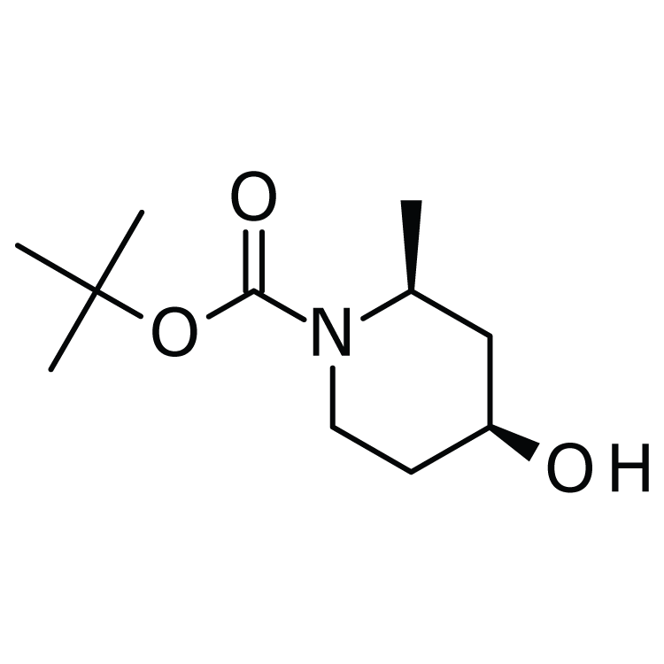 Structure of 790667-99-1 | (2S,4S)-1-Boc-2-methyl-4-hydroxypiperidine