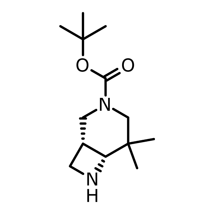Structure of 1251021-71-2 | (1R,6R)-rel-3-Boc-5,5-dimethyl-3,7-diazabicyclo[4.2.0]octane