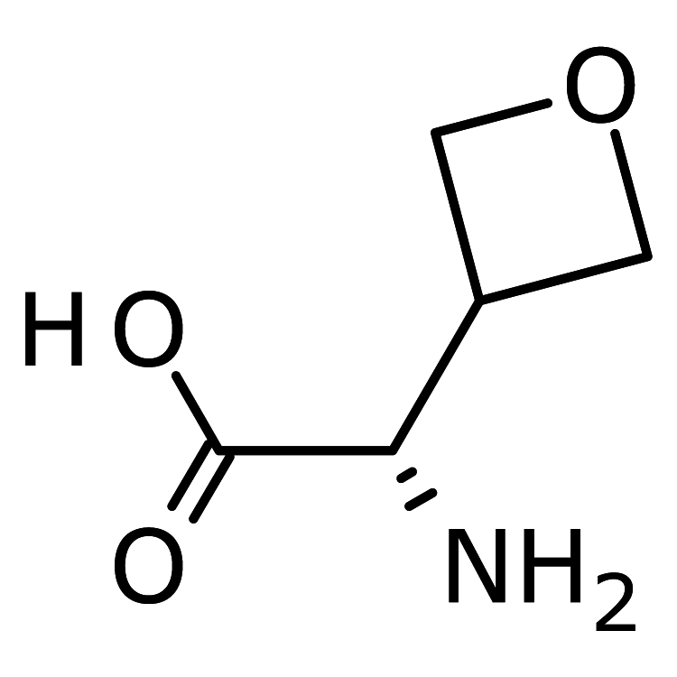 Structure of 394653-43-1 | (R)-2-Amino-2-(oxetan-3-yl)acetic acid