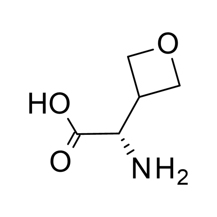Structure of 2437199-28-3 | (2S)-2-Amino-2-(oxetan-3-yl)acetic acid