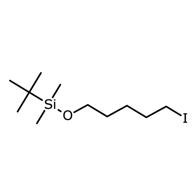 Structure of 85514-45-0 | (1,1-Dimethylethyl)[(5-iodopentyl)oxy]dimethylsilane