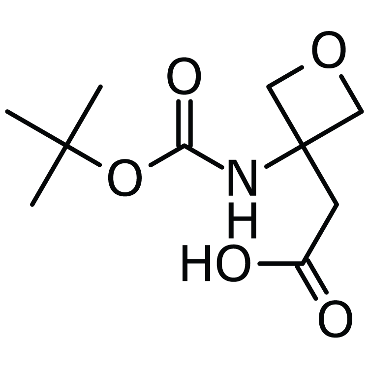 Structure of 1221715-78-1 | (3-tert-Butoxycarbonylamino-oxetan-3-yl)acetic acid