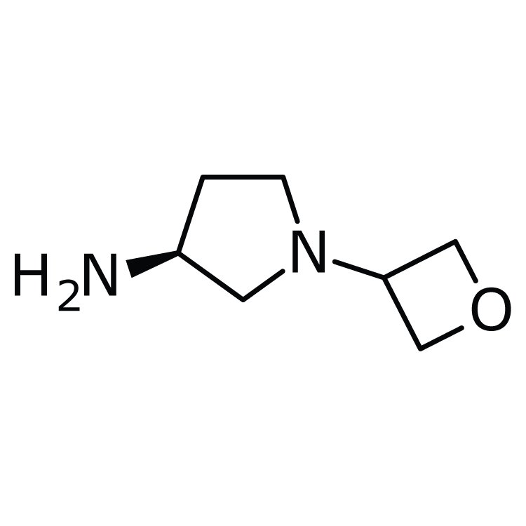 Structure of 1256667-60-3 | (3S)-1-(Oxetan-3-yl)pyrrolidin-3-amine