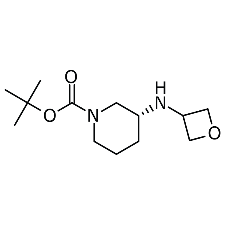 Structure of 1349699-81-5 | (R)-tert-Butyl 3-(oxetan-3-ylamino)piperidine-1-carboxylate