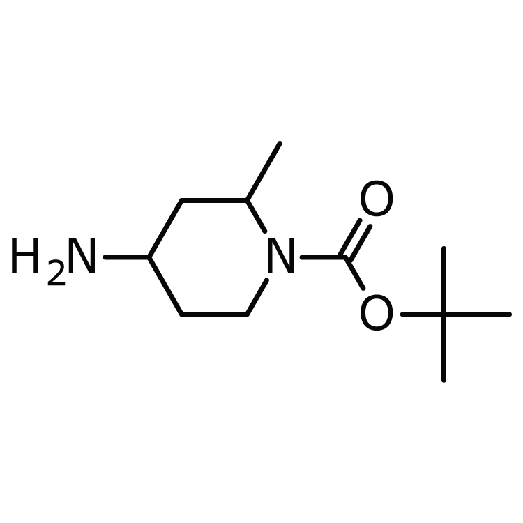 Structure of 952182-04-6 | tert-butyl 4-Amino-2-methyl-1-piperidinecarboxylate