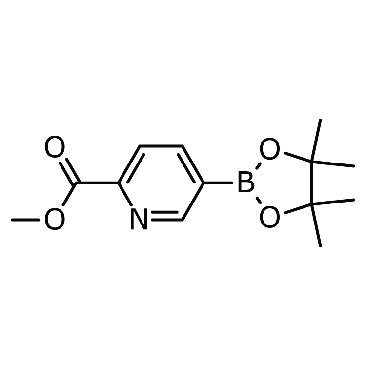 Structure of 957065-99-5 | 2-(Methylcarboxy)pyridine-5-boronic acid pinacol ester