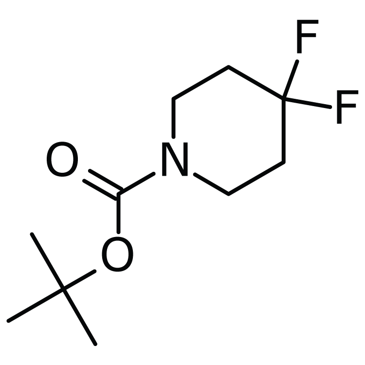 Structure of 281652-10-6 | tert-Butyl 4,4-difluoro-1-piperidinecarboxylate