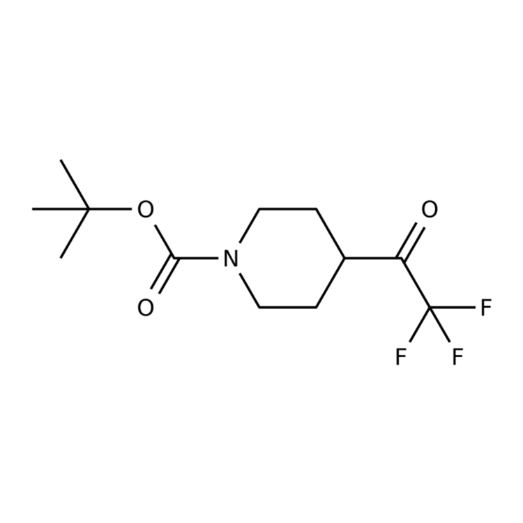 Structure of 1093759-80-8 | tert-Butyl 4-(2,2,2-trifluoroacetyl)piperidine-1-carboxylate