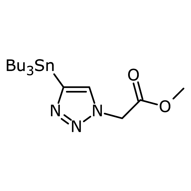 Methyl 2-(4-(tributylstannyl)-1H-1,2,3-triazol-1-yl)acetate