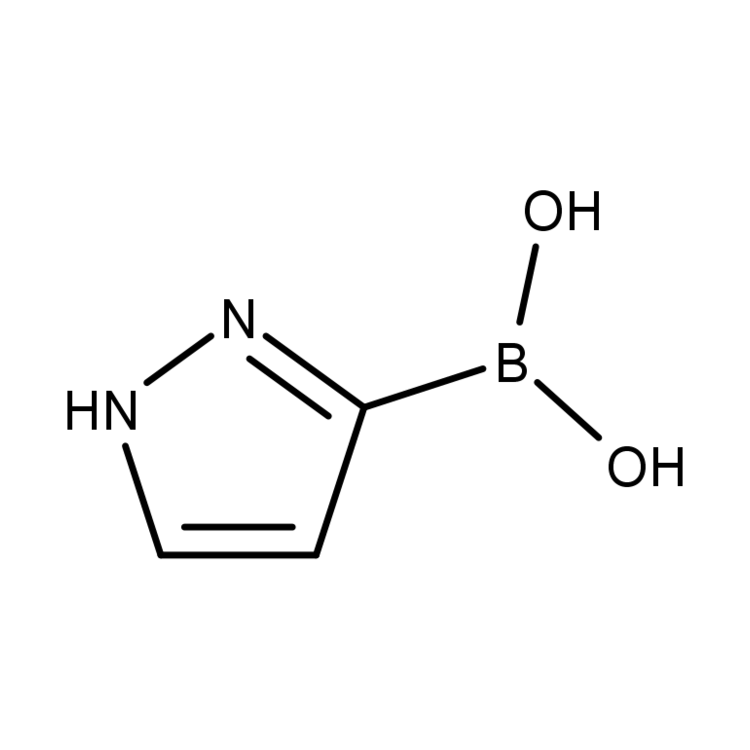 Structure of 376584-63-3 | (1H-Pyrazol-3-yl)boronic acid