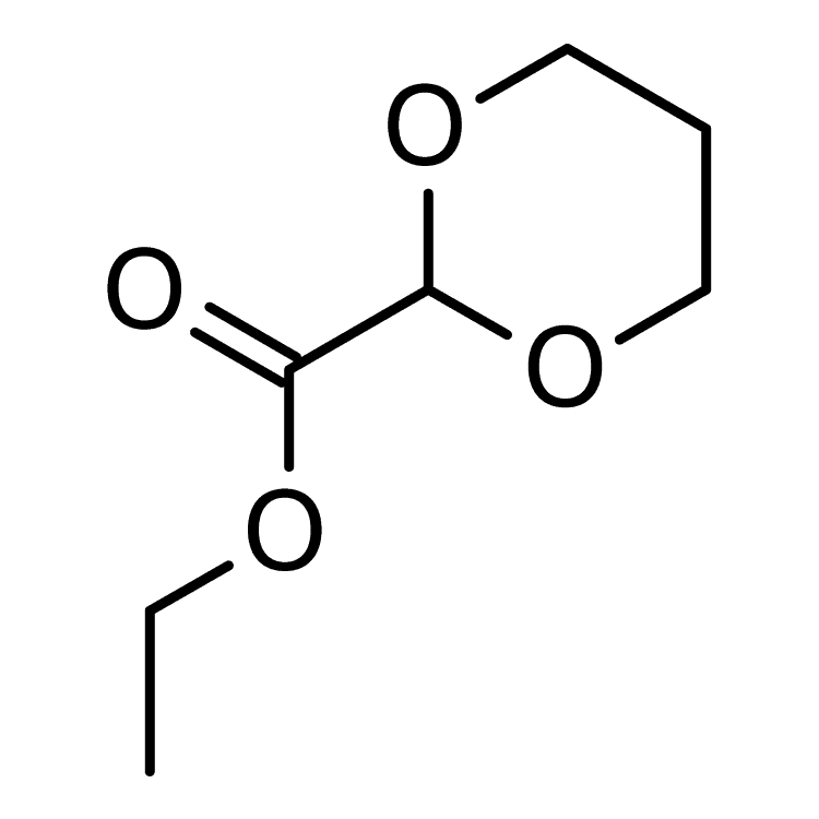 Structure of 90392-05-5 | 1,3-Dioxane-2-carboxylic acid ethyl ester