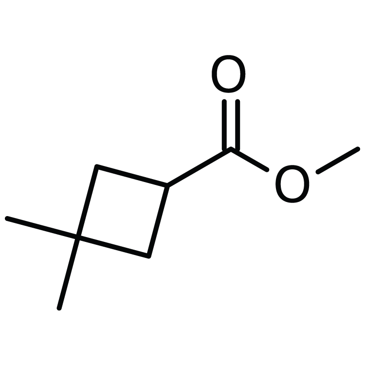 Structure of 3854-83-9 | Methyl 3,3-dimethylcyclobutane-1-carboxylate