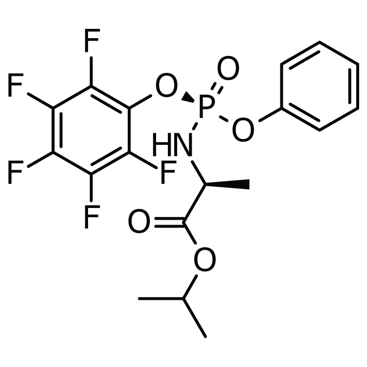 Structure of 1334513-02-8 | (S)-Isopropyl 2-(((S)-(perfluorophenoxy)(phenoxy)phosphoryl)amino)propanoate