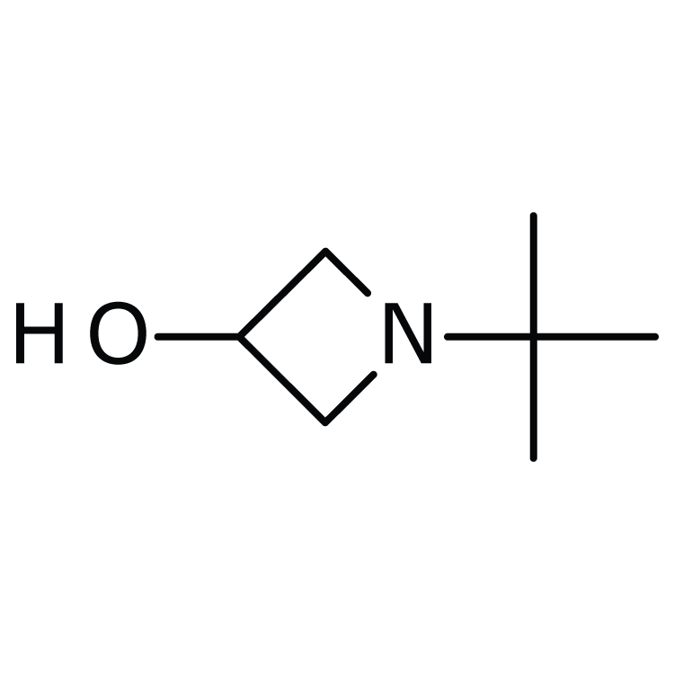Structure of 13156-04-2 | 1-tert-Butyl-3-azetidinol