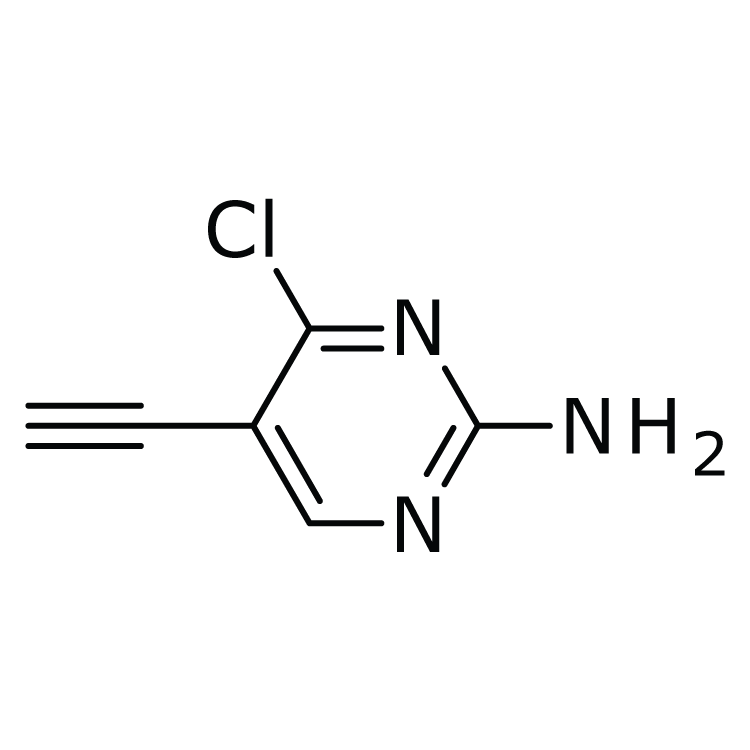 Structure of 1392804-24-8 | 4-chloro-5-ethynylpyrimidin-2-amine