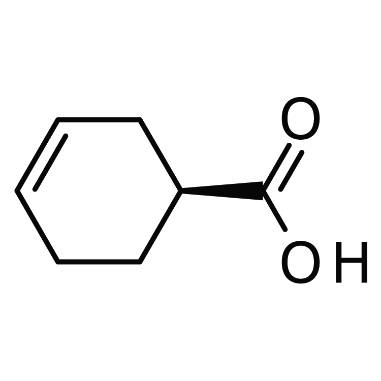 Structure of 5708-19-0 | (S)-(-)-3-Cyclohexenecarboxylic acid