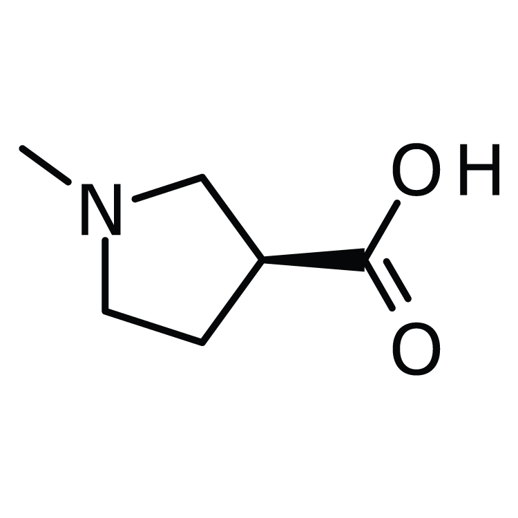 Structure of 952484-58-1 | (S)-1-Methylpyrrolidine-3-carboxylic acid