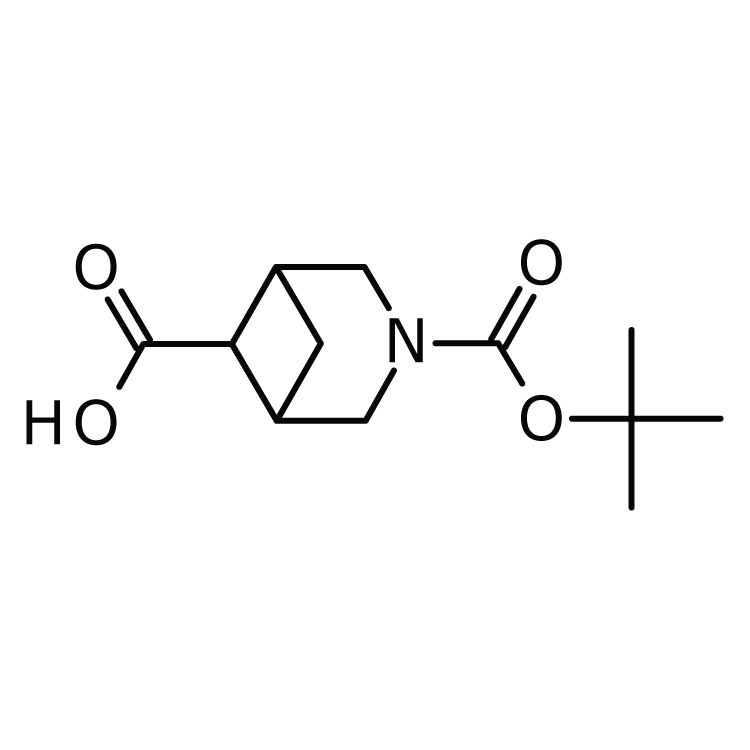 Structure of 1427460-12-5 | 3-Boc-3-azabicyclo[3.1.1]heptane-6-carboxylic acid