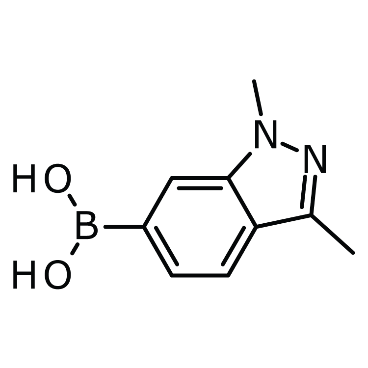 Structure of 1310405-37-8 | 1,3-Dimethyl-1H-indazole-6-boronic acid