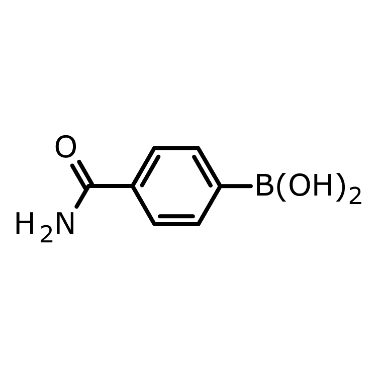 Structure of 123088-59-5 | 4-Aminocarbonylphenylboronic acid