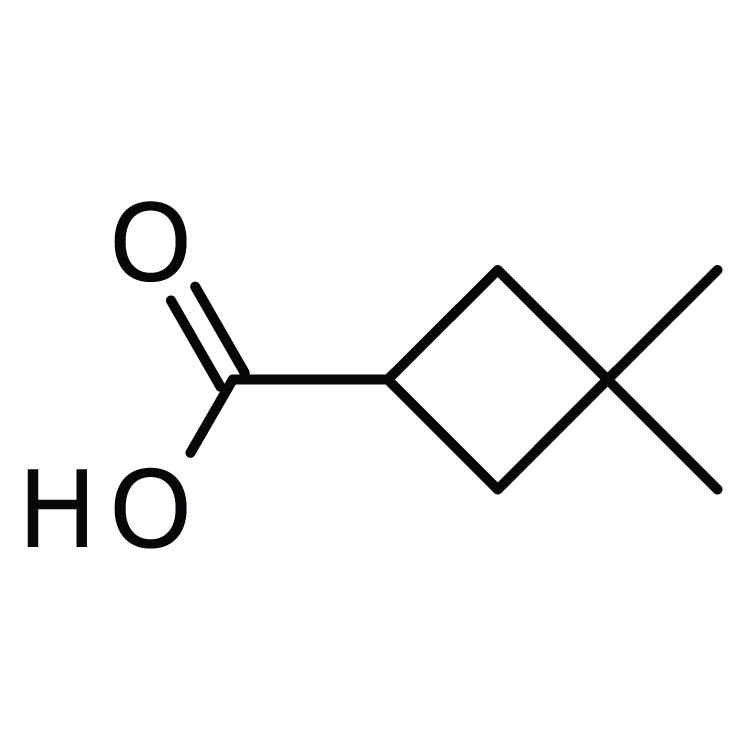 Structure of 34970-18-8 | 3,3-Dimethylcyclobutanecarboxylic acid