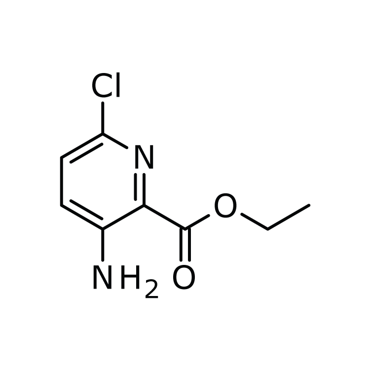 Structure of 1352200-86-2 | Ethyl 3-amino-6-chloropyridine-2-carboxylate