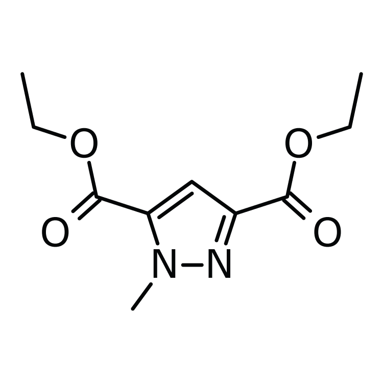 Structure of 100852-80-0 | 1-Methyl-1H-pyrazole-3,5-dicarboxylic acid diethyl ester