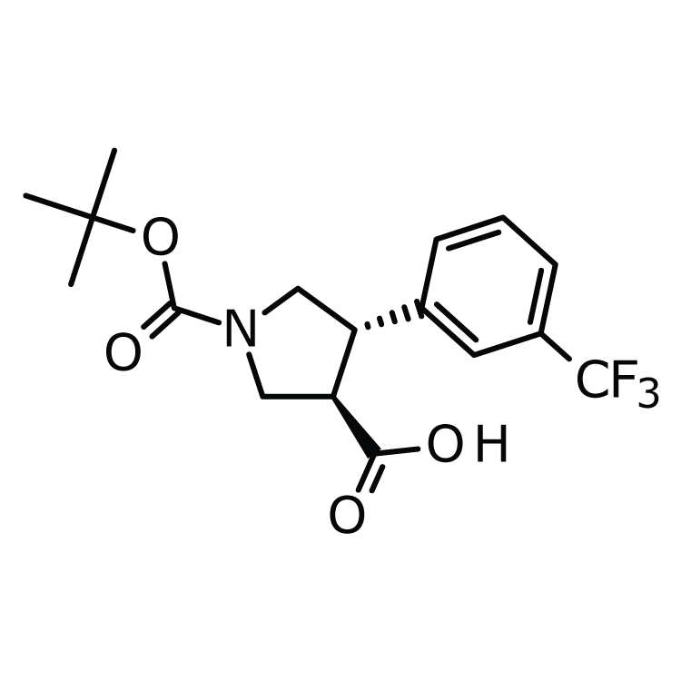 trans-1-Boc-4-(3-trifluoromethylphenyl)-pyrrolidine-3-carboxylic acid