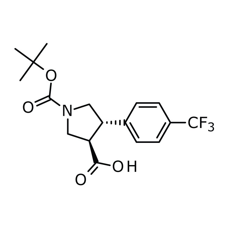 trans-1-Boc-4-(4-trifluoromethylphenyl)-pyrrolidine-3-carboxylic acid