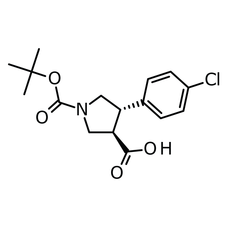 trans-1-Boc-4-(4-chlorophenyl)-pyrrolidine-3-carboxylic acid