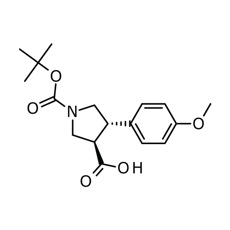 trans-1-Boc-4-(4-methoxyphenyl)-pyrrolidine-3-carboxylic acid