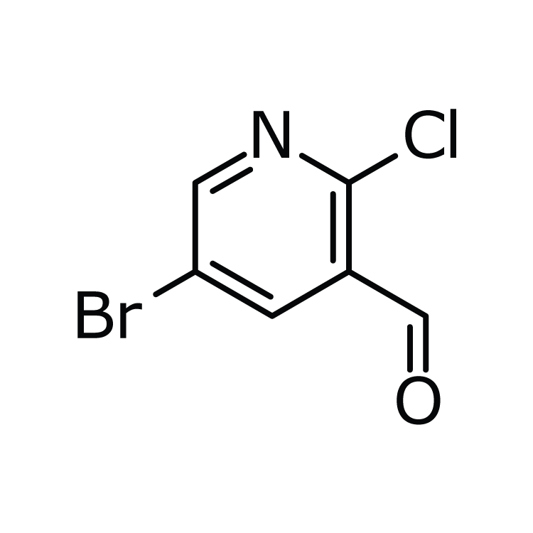 Structure of 228251-24-9 | 5-Bromo-2-chloropyridine-3-carboxyaldehyde