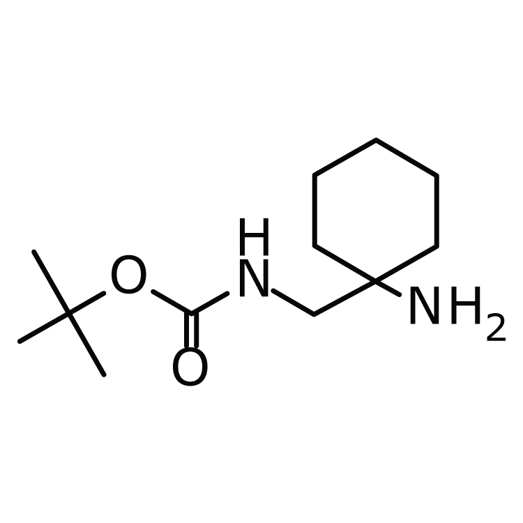 Structure of 1352999-04-2 | tert-Butyl N-[(1-aminocyclohexyl)methyl]carbamate
